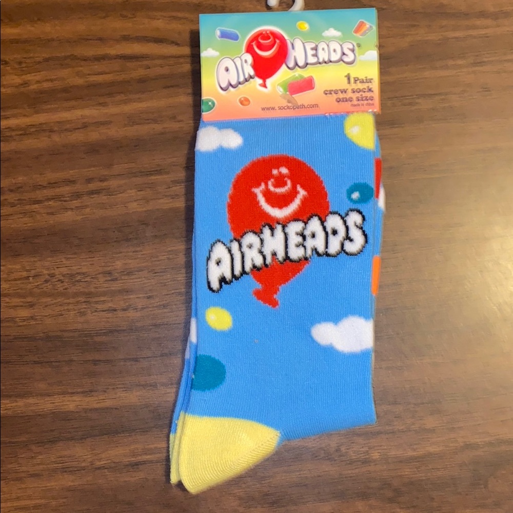 Airheads Blue and Yellow Crew Socks